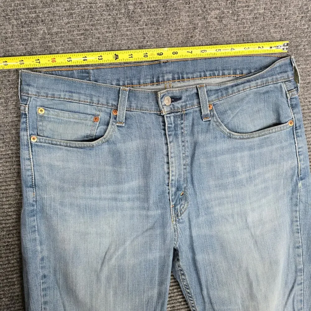 Levi’s 514 Men’s Jeans 36x30 Light Wash Straight Fit Stretch Denim